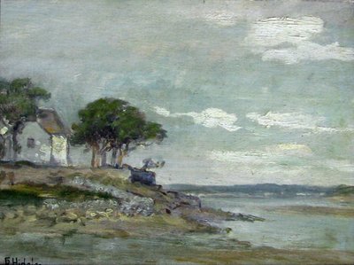 La maison près de la rivière - Felix Resurreccion Hidalgo